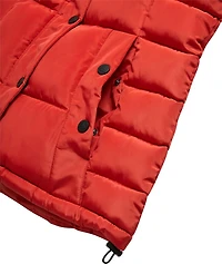 Manteau matelassé ajustable pour femmes Reebok avec capuchon doublé en sherpa