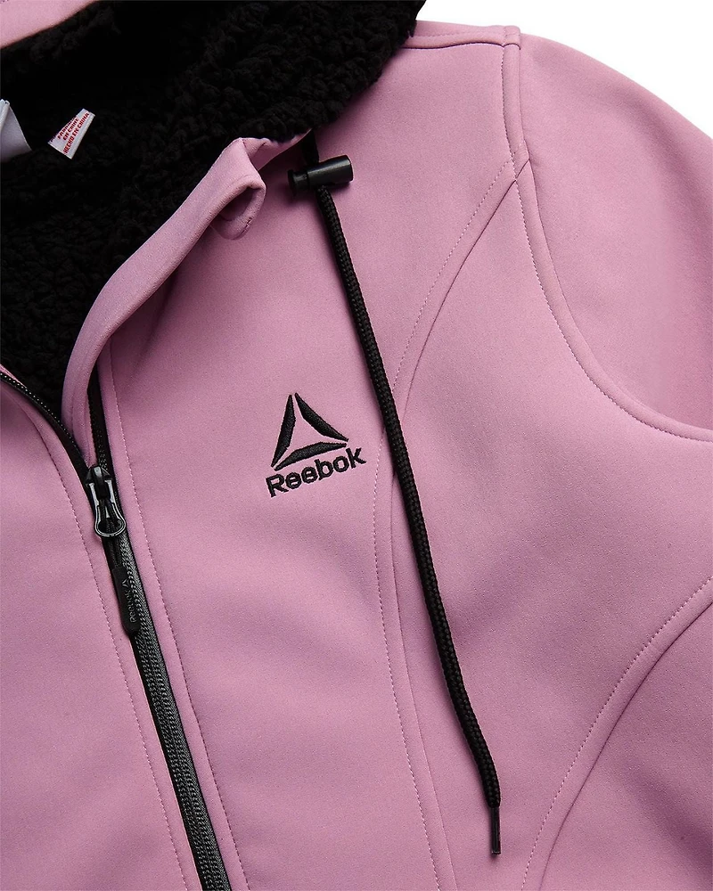 Reebok Women's Sherpa Lined Softshell Jacket with Hood