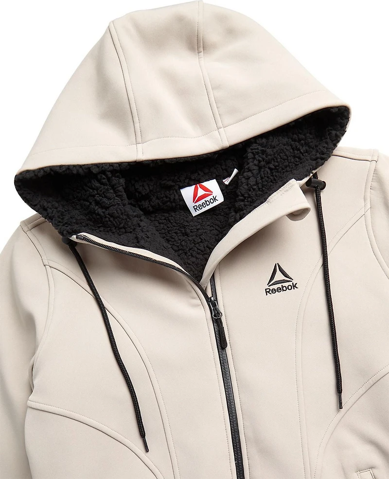 Veste softshell doublée Sherpa à capuche pour femmes Reebok
