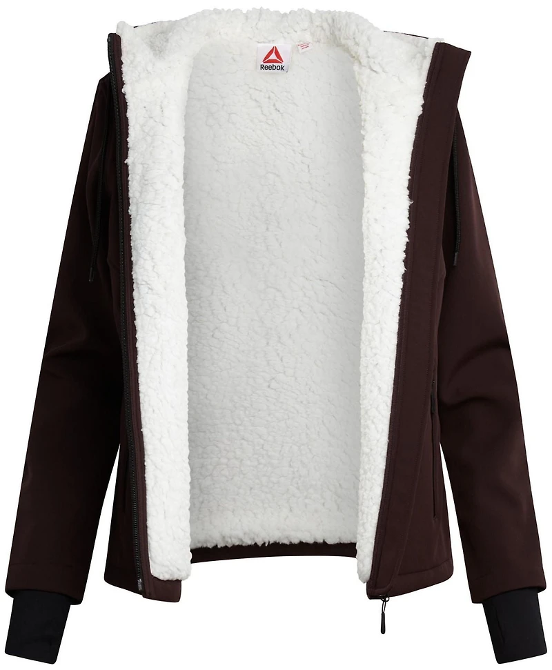 Veste softshell doublée Sherpa à capuche pour femmes Reebok