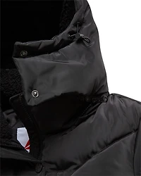 Manteau matelassé ajustable pour femmes Reebok avec capuchon doublé en sherpa