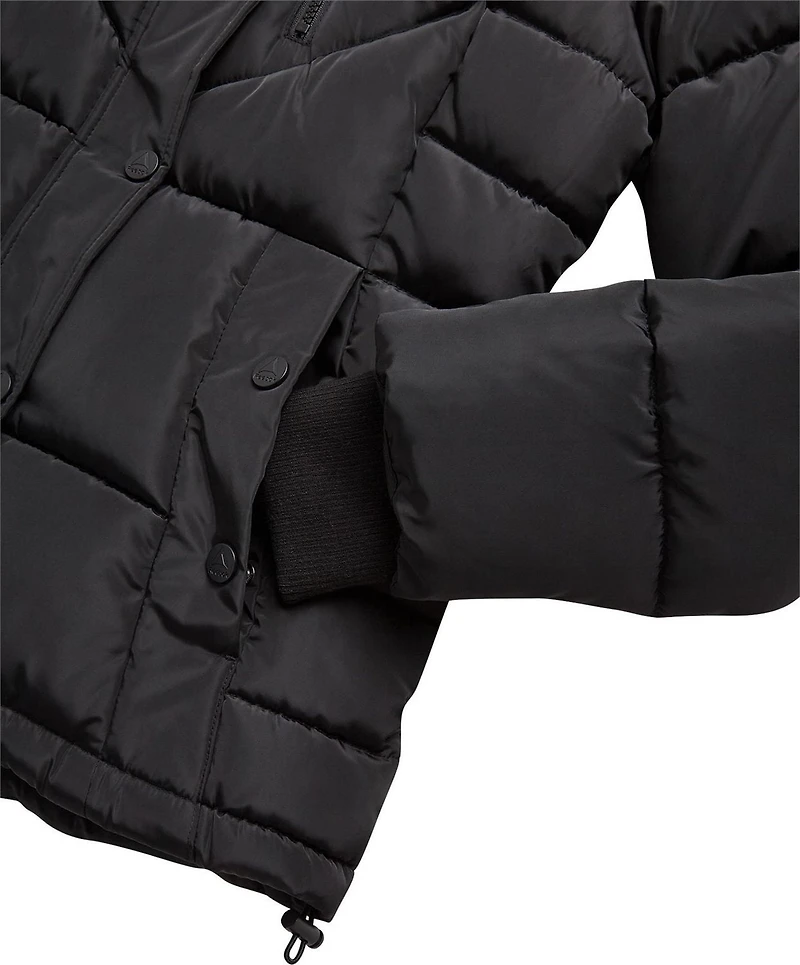 Reebok Womens' Adjustable Puffer Coat with Sherpa Lined Hood