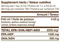 Liquide Omega-3 hp de NutraSea de haute EPA à la citron