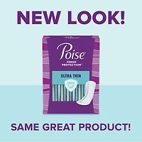 Poise Ultra Thin Incontinence Pads for Women, 4 Drop, Moderate Absorbency, Regular, 96Ct