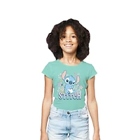Disney Lilo & Stitch Girls Stitch's Garden Short Sleeve T-Shirt