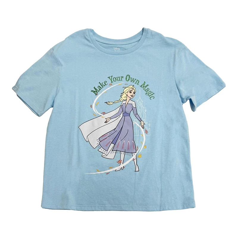 Disney Frozen 2 Filles Elsa Own Magic T-shirt à manches courtes