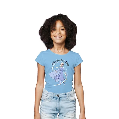 Disney Frozen 2 Filles Elsa Own Magic T-shirt à manches courtes