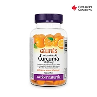 Webber Naturals Curcumine de Curcuma 1260 mg 120 Gelifies