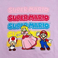 Super Mario Girls Here We Go Short Sleeve T-Shirt
