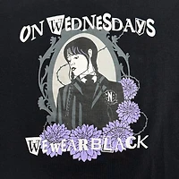 Wednesday Girls Black Wednesday Short Sleeve T-Shirt