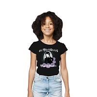 Wednesday Girls T-shirt noir à manches courtes Wednesday
