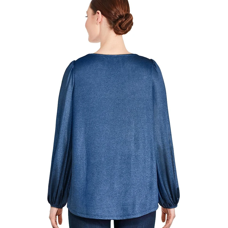 George Women's Shimmery High-Low Top