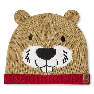 Bonnet avec personnage Canadiana unisexe pour nourrissons