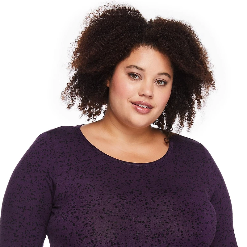 George Women's Plus Sharkbite Hem Tee