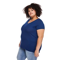 George Women's Plus V-Neckline Tee