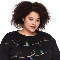 George Women's Plus Christmas Fleece Popover, Sizes 1X-4X