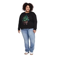 Chandail de Noël en molleton George Plus pour femmes Tailles 1X-4X