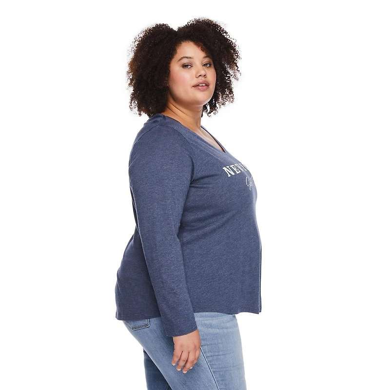 T-shirt à encolure en V George Plus pour femmes