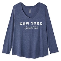 George Women's Plus V-Neckline Tee