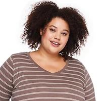 T-shirt à encolure en V George Plus pour femmes