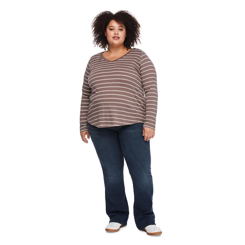 George Women's Plus V-Neckline Tee