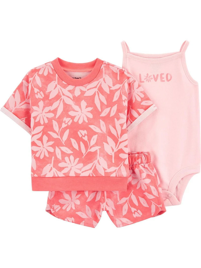 Ensemble de tenues IG Carter's Child of Mine - Palmiers roses