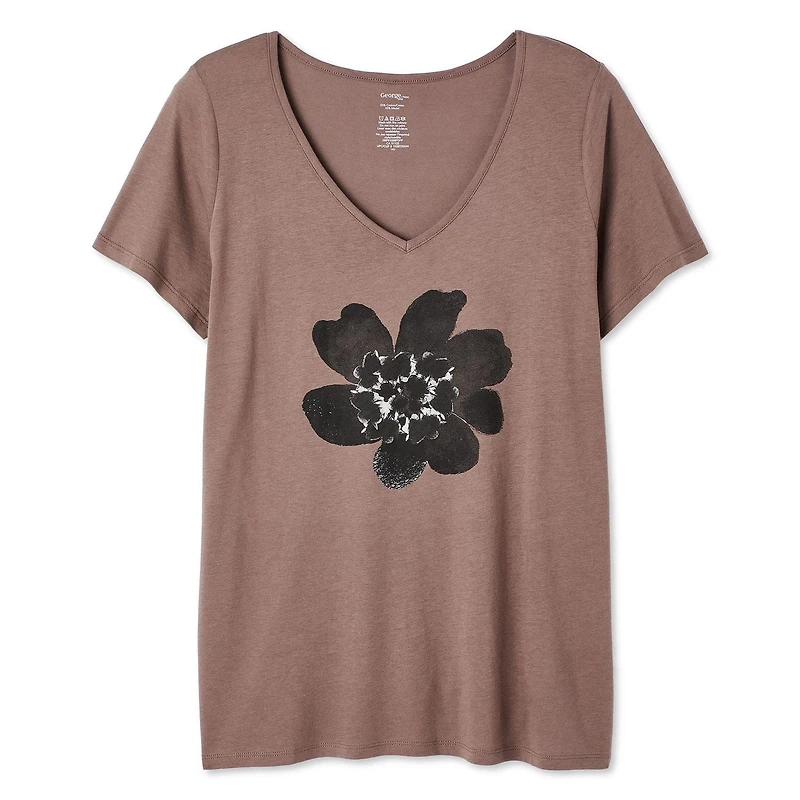 George Women's Plus V-Neckline Tee