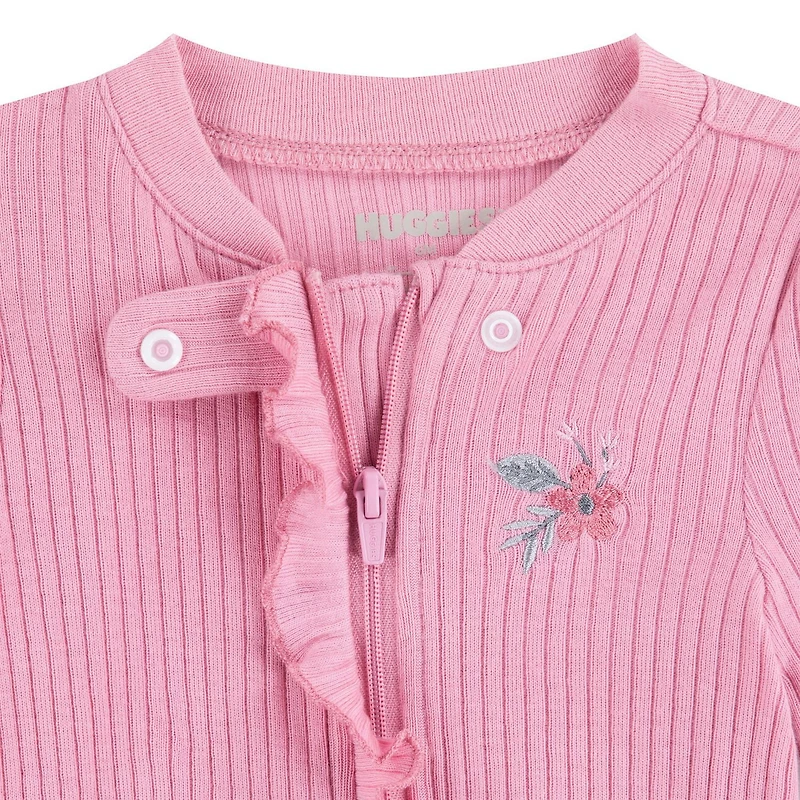 Dormeuse biologique à volants et à fermeture à double sens Huggies®