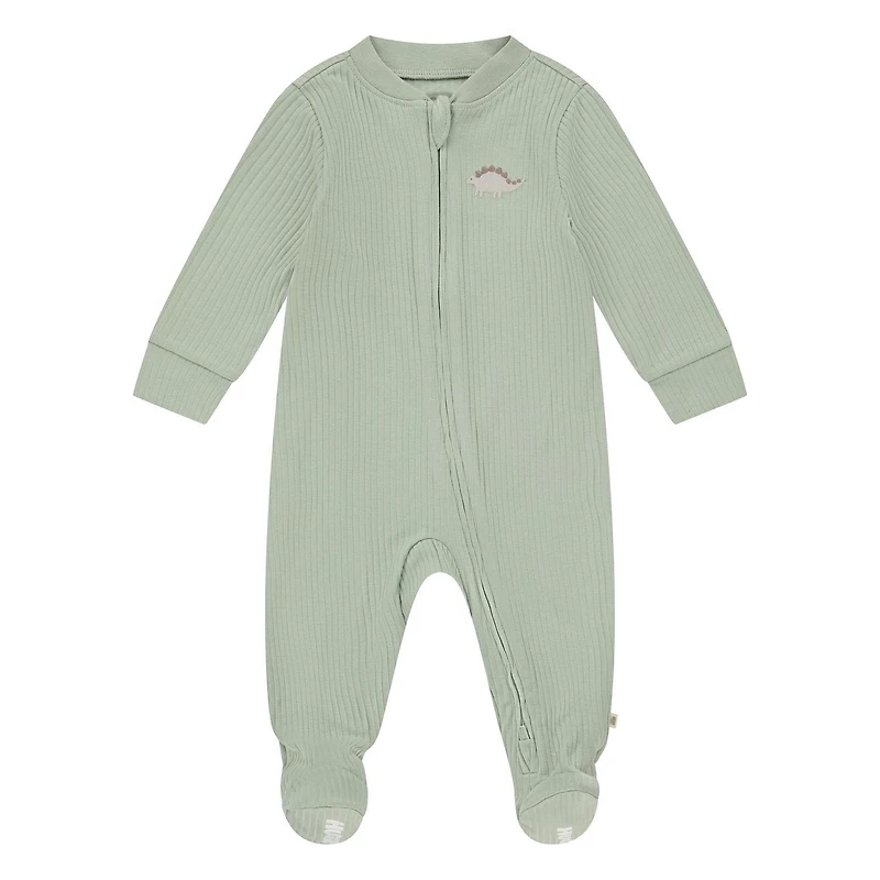 Huggies® Ribbed 2-Way Zip Organic Coveralls
