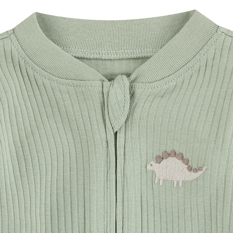 Huggies® Ribbed 2-Way Zip Organic Coveralls