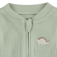 Huggies® Ribbed 2-Way Zip Organic Coveralls