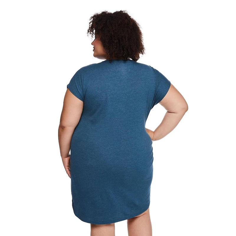 Chemise de nuit à encolure en V George Plus pour femmes