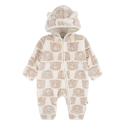 Huggies® Bear Jacquard Pram Coveralls