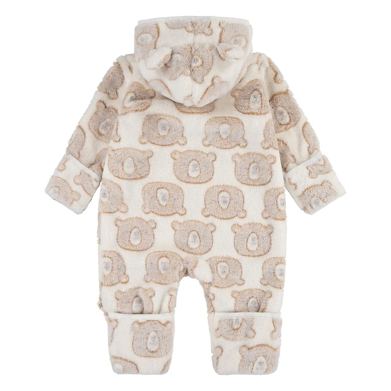 Huggies® Bear Jacquard Pram Coveralls