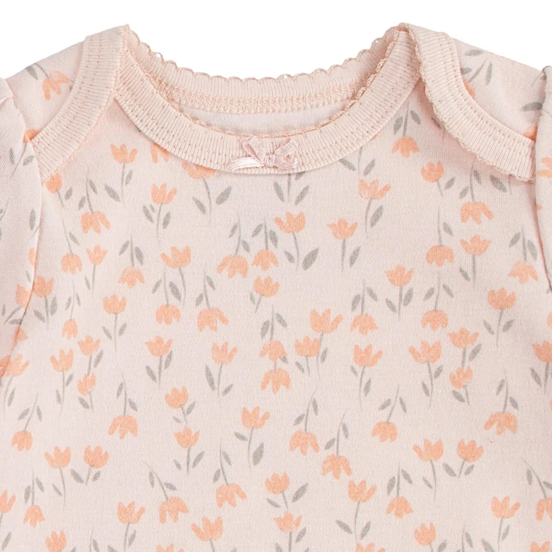 Huggies® Baby Girls' Layette Short Sleeve Organic Cotton 3-Pack Bodysuits