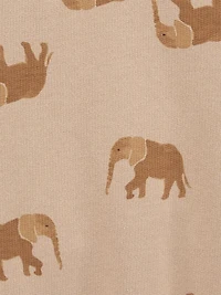 Carter's Child of Mine IB Shortall Set - Tan Elephant