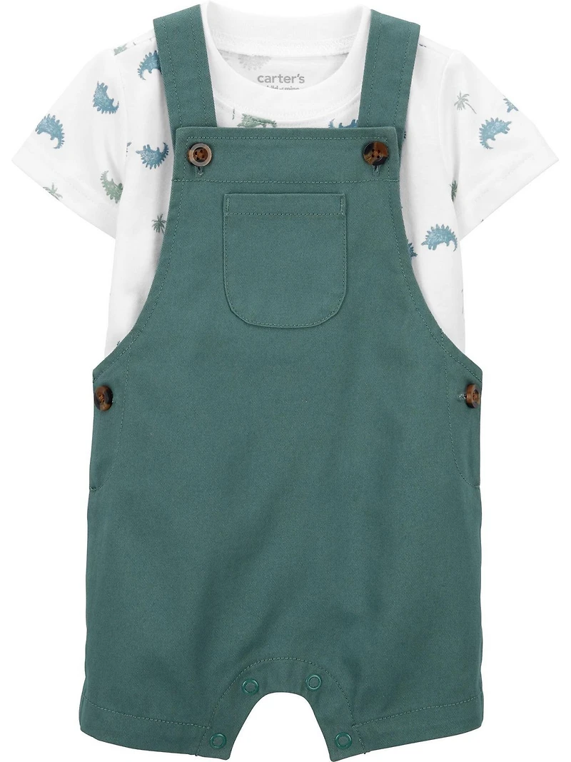 Carter's Child of Mine IB Shortall Set - Green Dino
