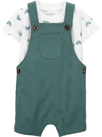 Carter's Child of Mine IB Shortall Set - Green Dino