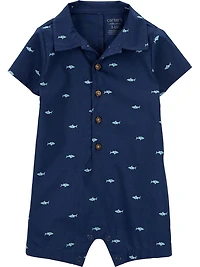 Carter's Child of Mine IB 1pc Romper - Mini Shark