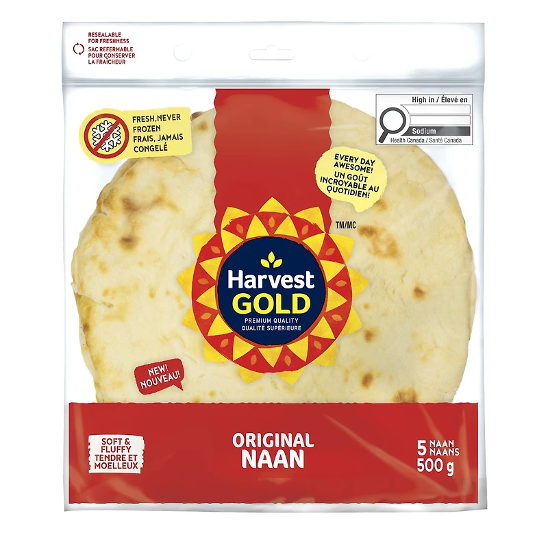 Harvest Gold Naan Original Emb. de 5