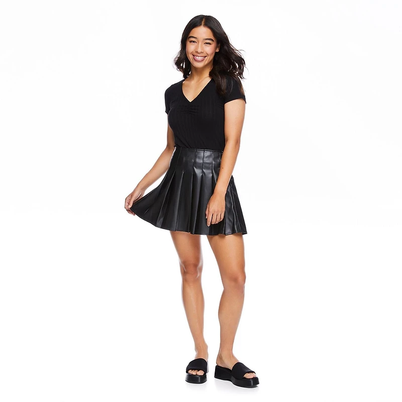 Jupe plissée No Boundaries pour femmes
