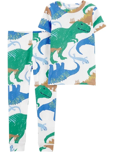 Carter's Child of Mine TB 2pc PJ- Blue Green Dino