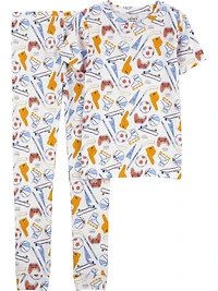 Pyjama 4 pièces Carter's Child of Mine - Sports et rayures