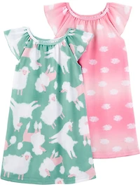 Carter's Child of Mine Baby and Toddler Girls Pajama Gown