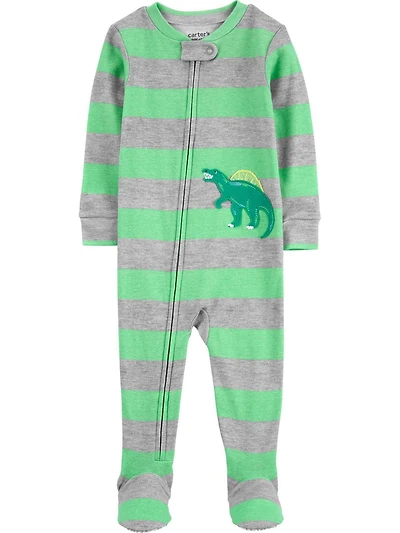 Carter's Child of Mine TB 1pc PJ - Vert Dino Stripe