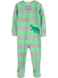 Carter's Child of Mine TB 1pc PJ - Vert Dino Stripe