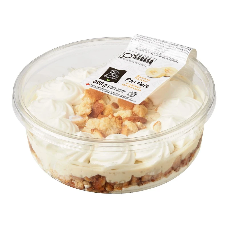 Parfait à la banane Mon marché fraîcheur