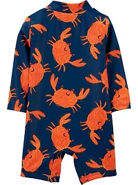 Carter's Child of Mine Boy 1pc Swim- Red Crab