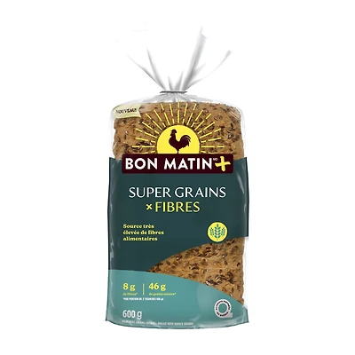 Pain Super Grains x fibres Bon Matin Plus 600g