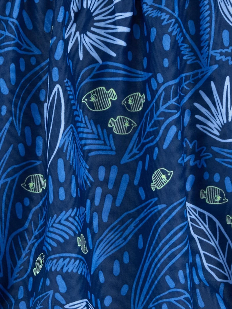 Carter's Child of Mine IG 1pc Swim - Blue Leaf